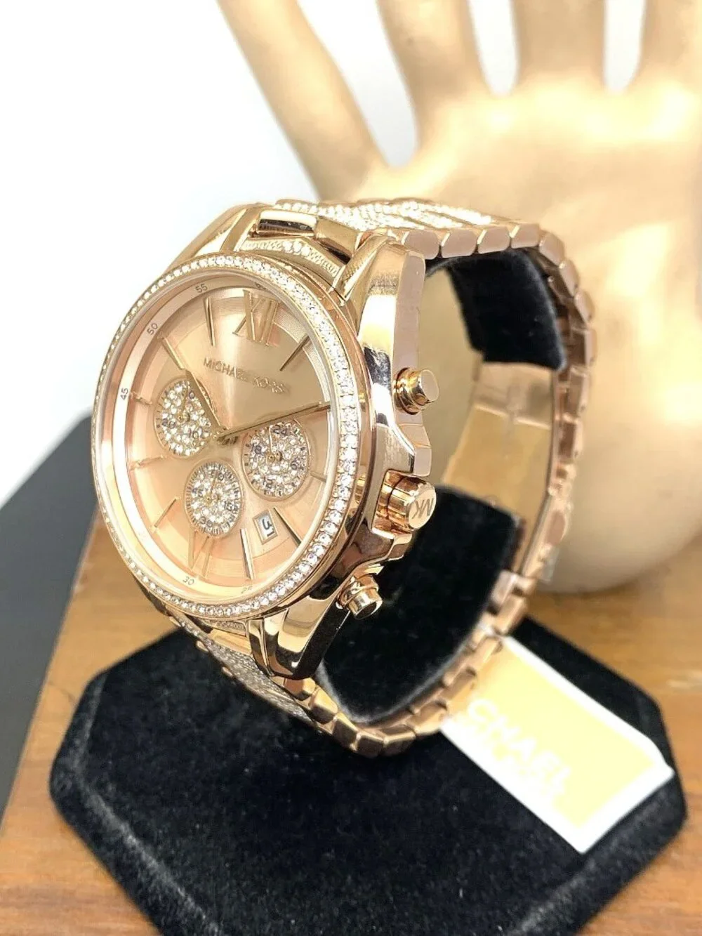 Michael Kors Women's Watch MK6730 Quartz Chronograph Rose Gold Steel 43mm